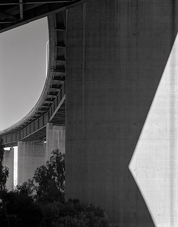 Bridge Viaduct Columns, Carquinez Bridge, CA  1978