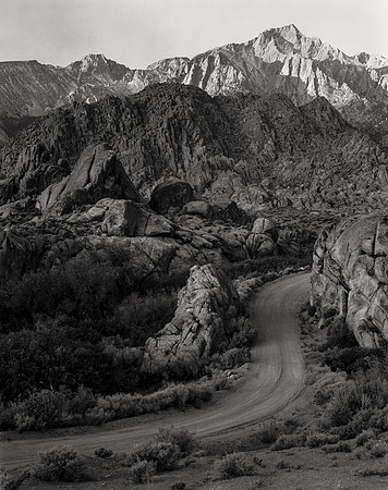 Into Alabama HIlls, Owens Valley, California  1985