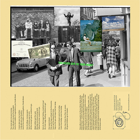 You never give me your money, back of song cover