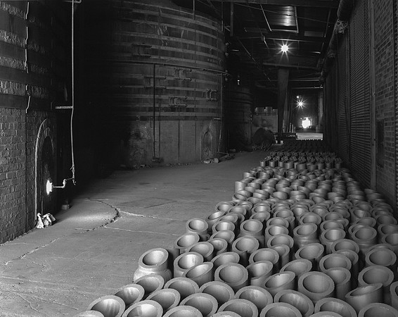 Kilns and Terra Cotta Pipe Elbows, Gladding McBean, Lincoln, California  1983