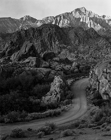 Into Alabama HIlls, Owens Valley, California  1985